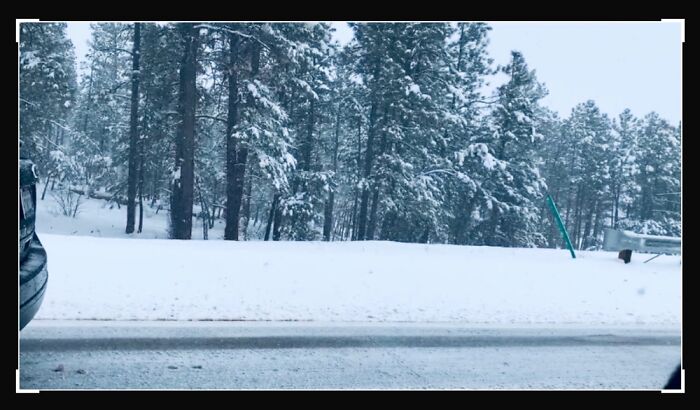 On A Mountain Top In Colorado. The Scene Was Cold And Gray In About 15 Min. We Sat For 2 Hrs 🙄