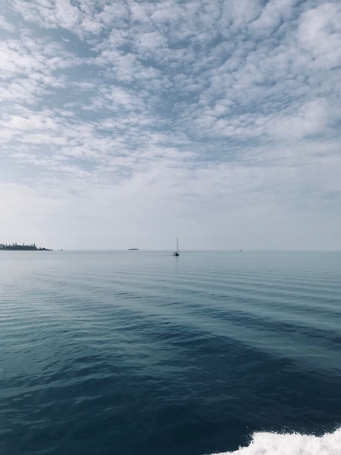Sailing Out Of The Harbor In New Caledonia