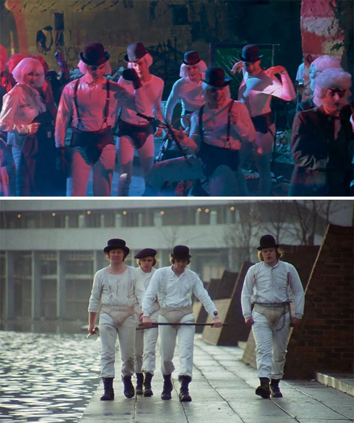 In Batman And Robin (1997), Several Thugs Are Dressed Like The Droogs From A Clockwork Orange (1971)