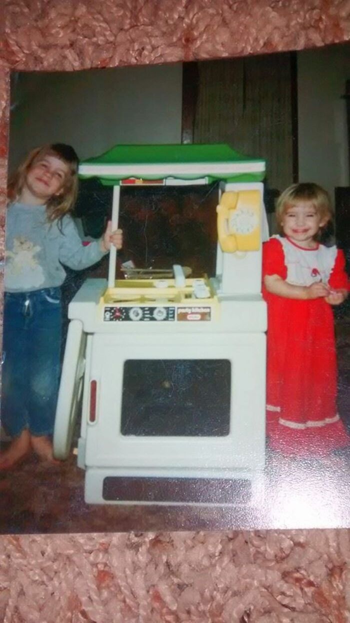 My Sister And I. I Loved That Play Kitchen (I'm The One In The Red)