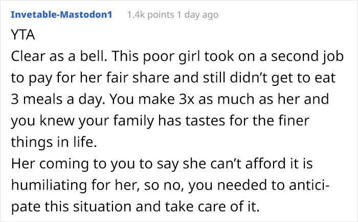 Rich Man Doesn't Realize His GF Can't Afford His Lavish Lifestyle And Skipped Meals On Vacation, Asks If He's Wrong