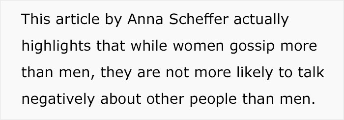 Woman Explains Why Gossiping Was Stigmatized By Men And Many Agree Her Opinion Has Great Points