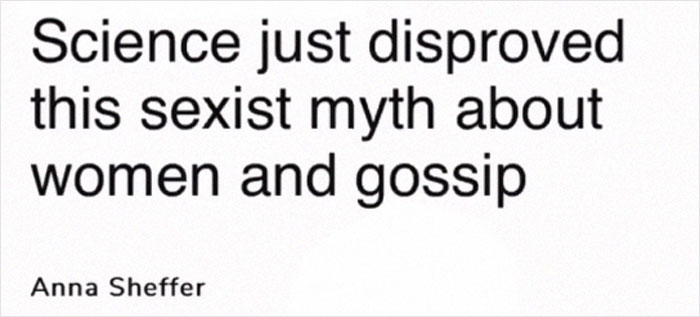 Woman Explains Why Gossiping Was Stigmatized By Men And Many Agree Her Opinion Has Great Points