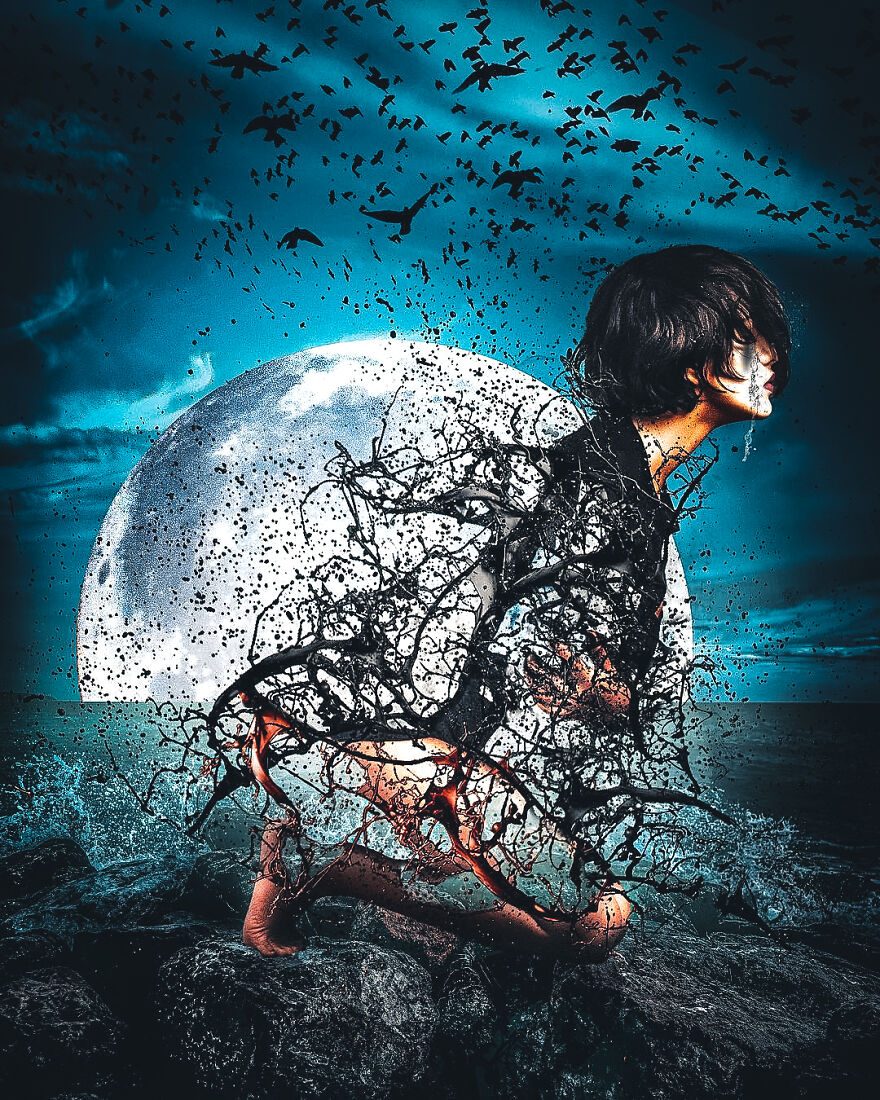 10 Surreal Sad Art Pictures I Created As A Diary Because At The Time I Did Not Know How To Express Myself