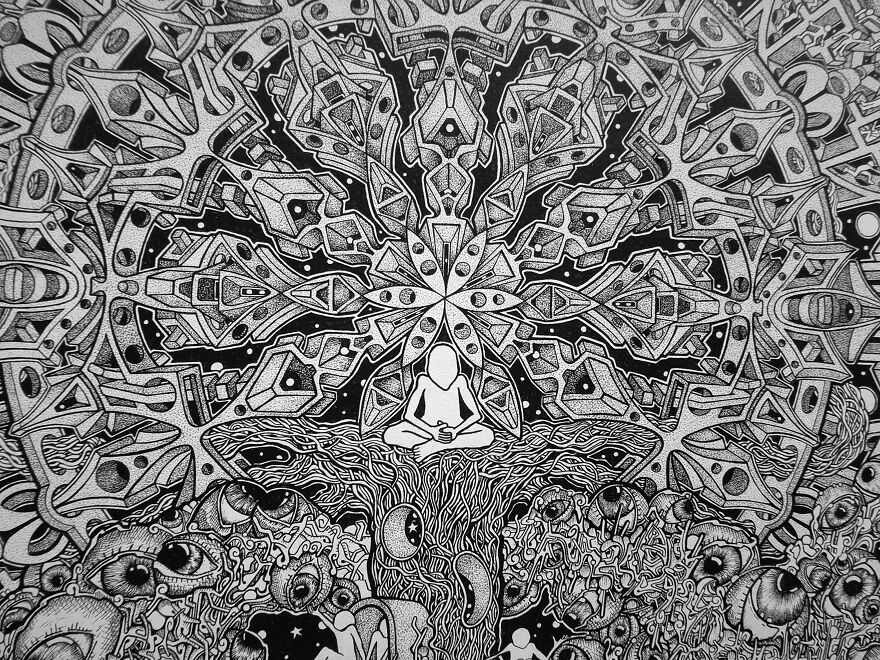 I Spent A 1000+ Hours On A Fineliner Drawing Called 'Recalibration' I Spent A 1000+ Hours On A Fineliner Drawing Called 'Recalibration'