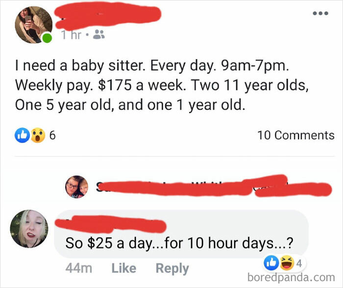 Even Better, Someone Defended Her For The Amount She's Willing To Pay