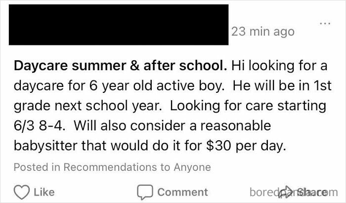 A “Reasonable” Babysitter Willing To Work For Less Than $4 / Hr! Gtfoh!