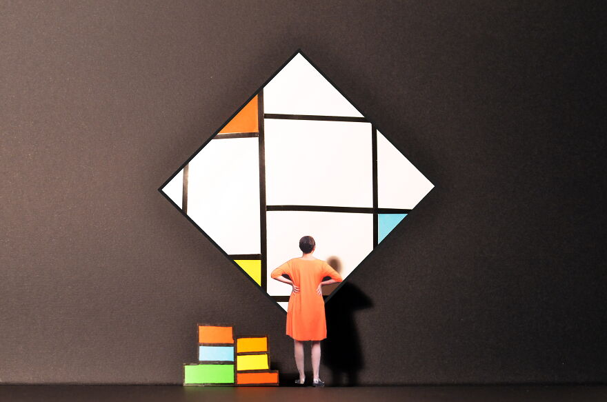 I Make Artistic Photos With A Tiny Cutout Of Myself And No Photoshop