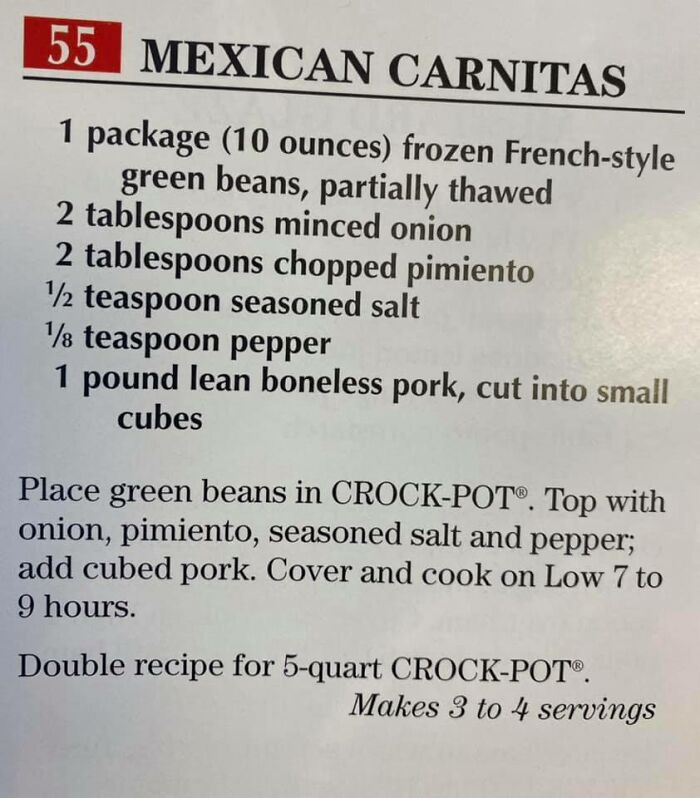 I'm Not Sure This Qualifies As "Vintage" Since This Cookbook Is From 1998, But It's Certainly A Questionable Recipe That Has Nothing "Mexican" To It. And Hey, It's Over 20 Years Old, So...can We Call This Vintage?