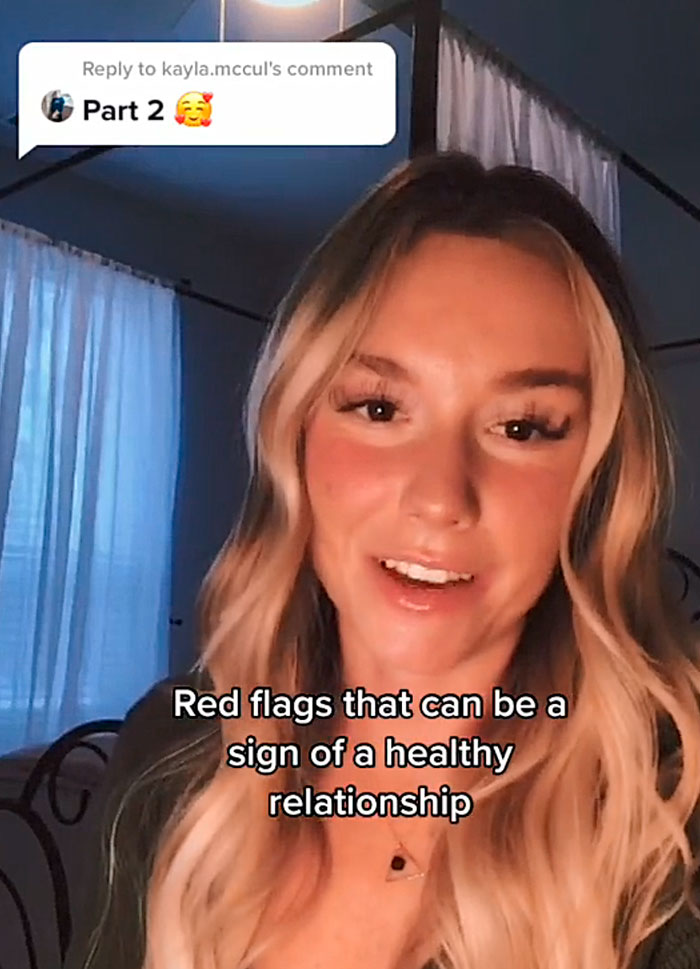 Woman Tired Of Seeing These Relationship Behaviors Stated As 'Red Flags' Explains How They're Actually 'Green Flags'