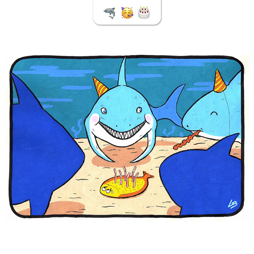 I Asked My Community Combinations Of Emojis To Make Drawings Out Of It And Here Is The Result.