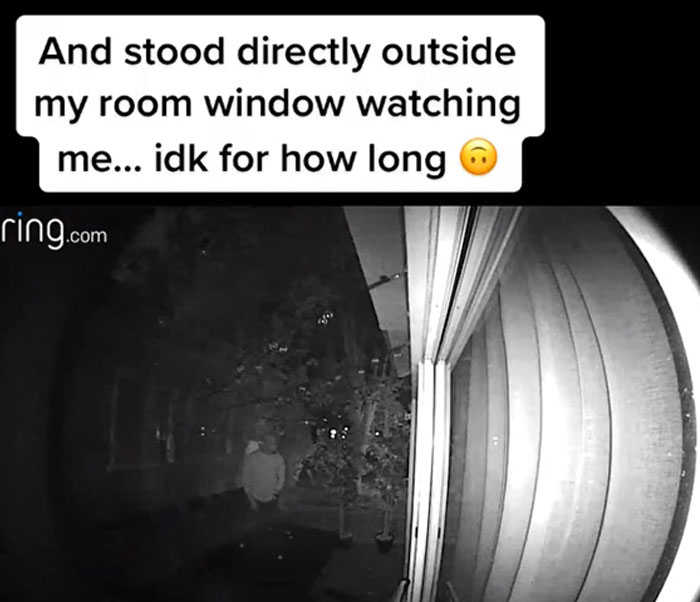 Creep Stalks Model And Watches Her Sleep In Bed At Night, So She Sets Up A Booby Trap For Him And Shares The Creepy Footage