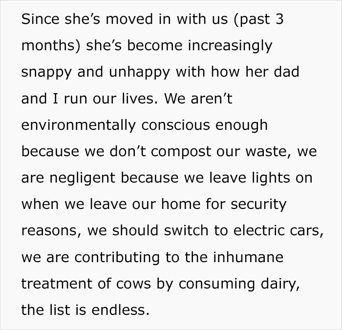 Vegan Stepdaughter Makes A Scene After Parents Refuse To Change Their Cat's Diet To Vegan Vegan Stepdaughter Makes A Scene After Parents Refuse To Change Their Cat's Diet To Vegan