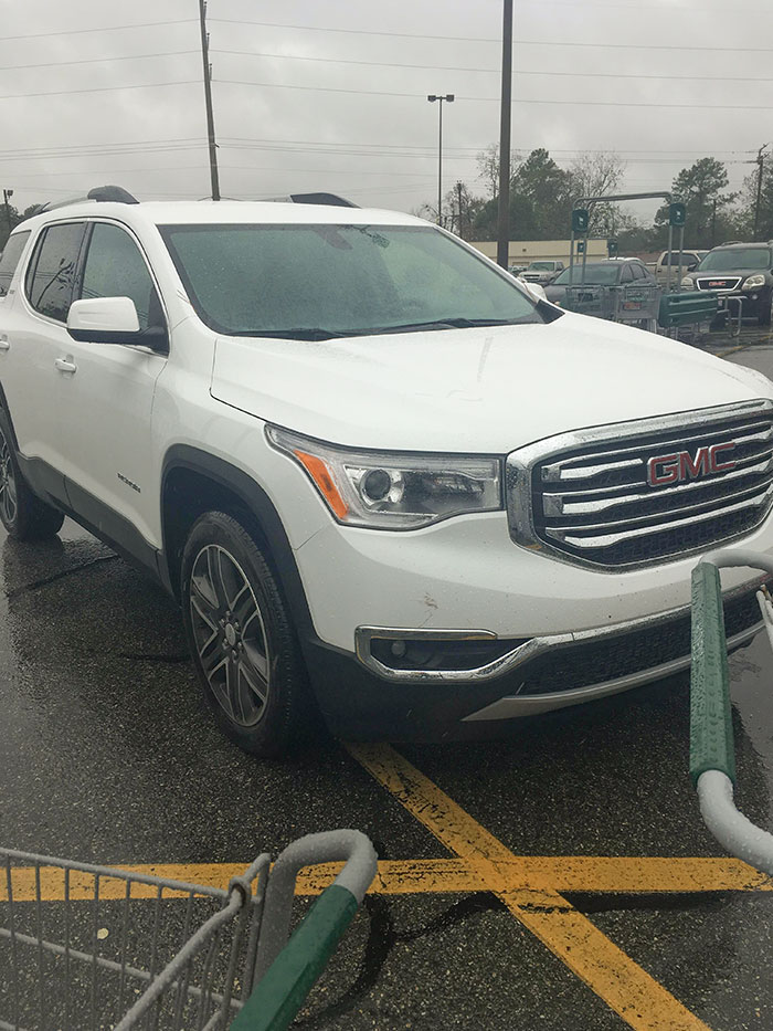 I Work At A Local Grocery Store, And I Had To Go Out In The Cold Rain To Round Up Shopping Carts