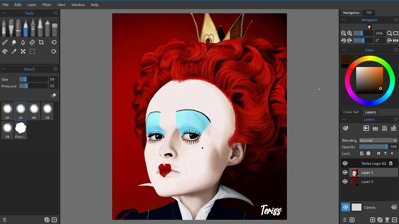 My Digital Color Pencil Drawings Of Disney Characters