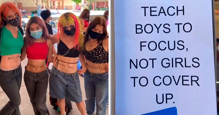 ‘Teach Boys To Focus, Not Girls To Cover Up’: Teens’ Protest Over ‘Sexist’ School Dress Code Goes Viral
