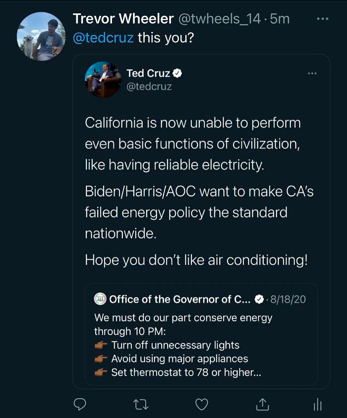 After Threat Of Rolling Blackouts From Ercot In Texas And Their Recommendations Of Keeping Our Thermostats At 78.