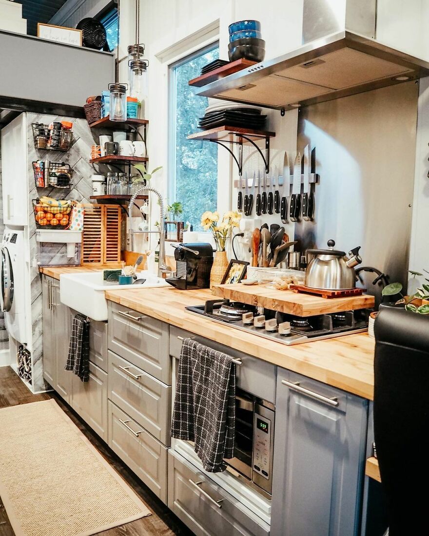 After A Long-Distance Relationship, Couple Dive Right Into Close Living In DIY Tiny Home.