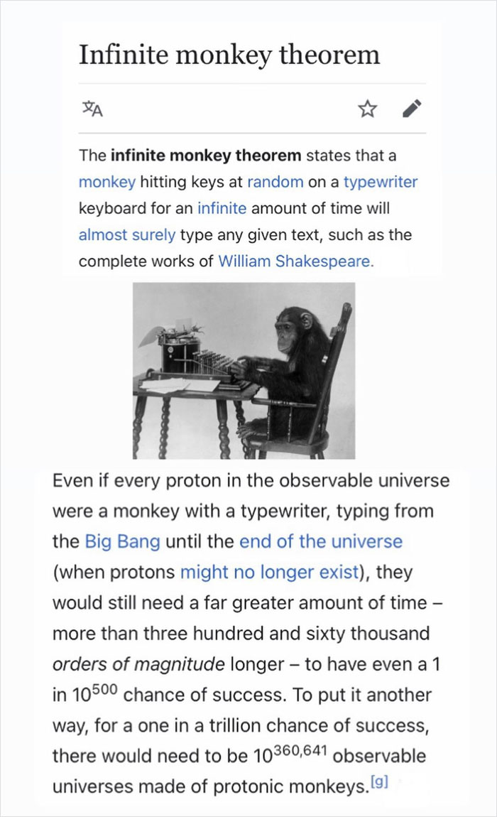 Infinite Monkey Theorem