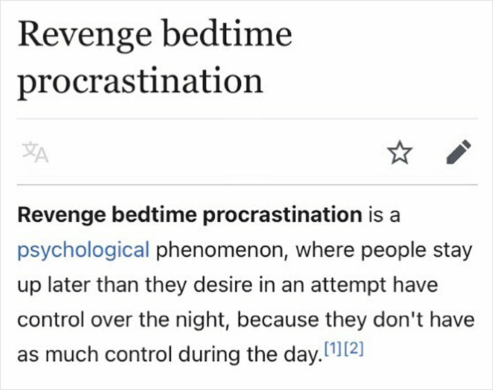 Revenge Bedtime Procrastination