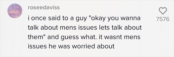 Woman Gives A Perfect Example On How To Respond When A Misogynist Asks You 'But What About Men's Rights?'