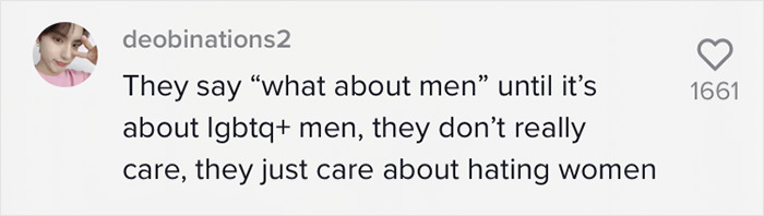 Woman Gives A Perfect Example On How To Respond When A Misogynist Asks You 'But What About Men's Rights?' Woman Gives A Perfect Example On How To Respond When A Misogynist Asks You 'But What About Men's Rights?'