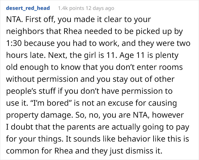 Dad Is Furious When His Daughter's Babysitter Demands He Pay For The Personal Things She's Ruined Dad Is Furious When His Daughter's Babysitter Demands He Pay For The Personal Things She's Ruined