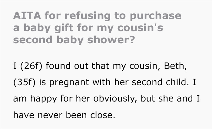 Woman Demands Guests Bring Expensive Gifts To Baby Shower, Student Refuses Because It's Expensive, Sparks Family Drama Woman Demands Guests Bring Expensive Gifts To Baby Shower, Student Refuses Because It's Expensive, Sparks Family Drama