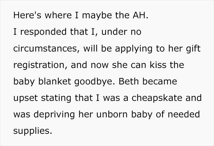 Woman Demands Guests Bring Expensive Gifts To Baby Shower, Student Refuses Because It's Expensive, Sparks Family Drama Woman Demands Guests Bring Expensive Gifts To Baby Shower, Student Refuses Because It's Expensive, Sparks Family Drama