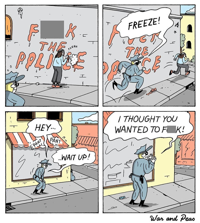 Dark But Funny Comics By War And Peas