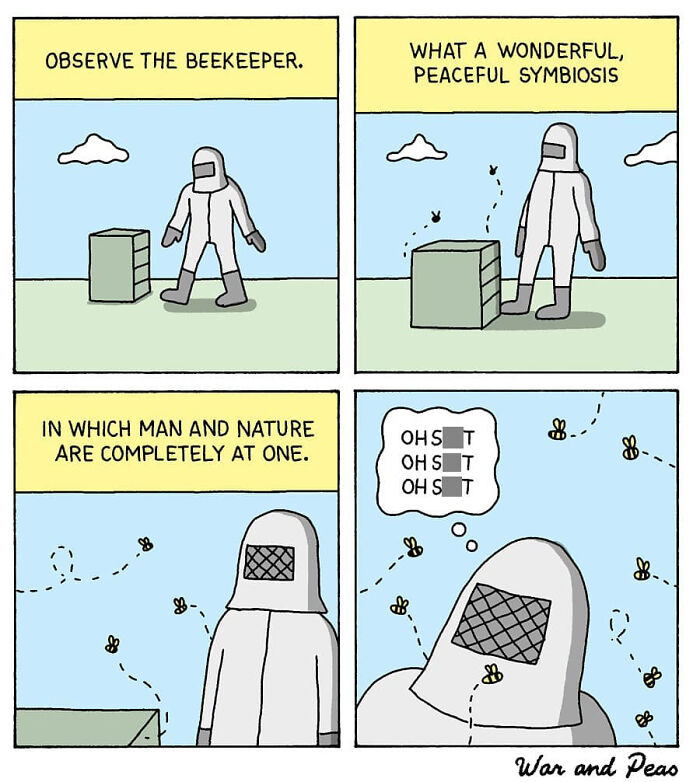 Dark But Funny Comics By War And Peas