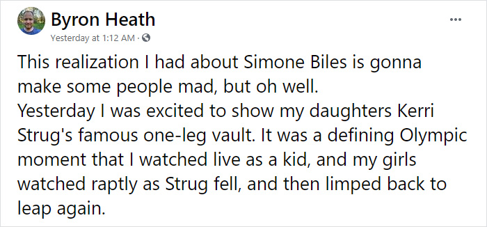 Dad On Facebook Shares His Thoughts On How Dangerous The Sports World Can Be After Rewatching Kerri Strug’s Performance At The 1996 Olympics Dad On Facebook Shares His Thoughts On How Dangerous The Sports World Can Be After Rewatching Kerri Strug’s Performance At The 1996 Olympics