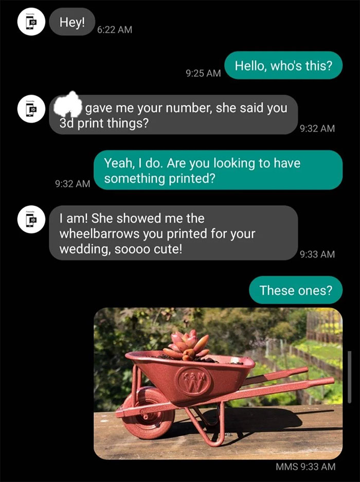 Entitled Bride Believes This Stranger Owes Her A Custom Order Done For Free, Gets Livid When He Refuses Entitled Bride Believes This Stranger Owes Her A Custom Order Done For Free, Gets Livid When He Refuses