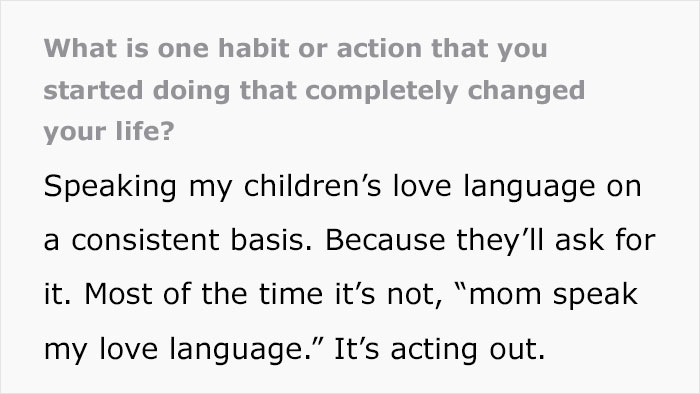 Someone Asked &ldquo;What Is One Habit Or Action That You Started Doing That Completely Changed Your Life?&rdquo; And This Mom Claims That For Her, It Is Speaking Her Children&rsquo;s Love Language