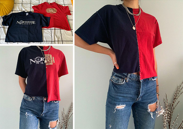 Took Two Old Shirts And Made Two New Ones!