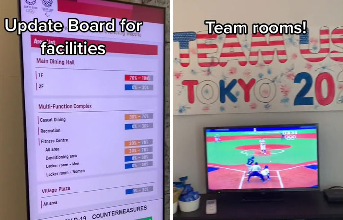 Athlete Shows Off All The Cool Stuff In The Olympic Village In Tokyo That Most Of Us Never See Athlete Shows Off All The Cool Stuff In The Olympic Village In Tokyo That Most Of Us Never See