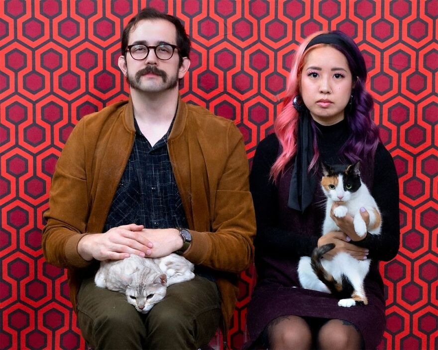 Retro Style Pet Portraits With Cats By Danielle Spires