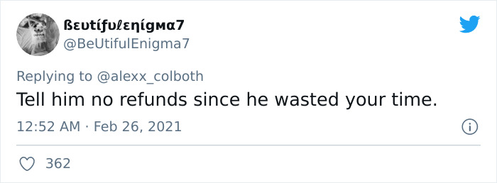 Guy Demands His Date Return $35 After It Didn't Lead To Anything More