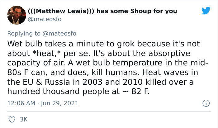 Abnormal Heatwaves And The Wet Bulb Effect Are Causing Specialists To Speak Up About How Hazardous Such Extremes Can Be To Humans Abnormal Heatwaves And The Wet Bulb Effect Are Causing Specialists To Speak Up About How Hazardous Such Extremes Can Be To Humans
