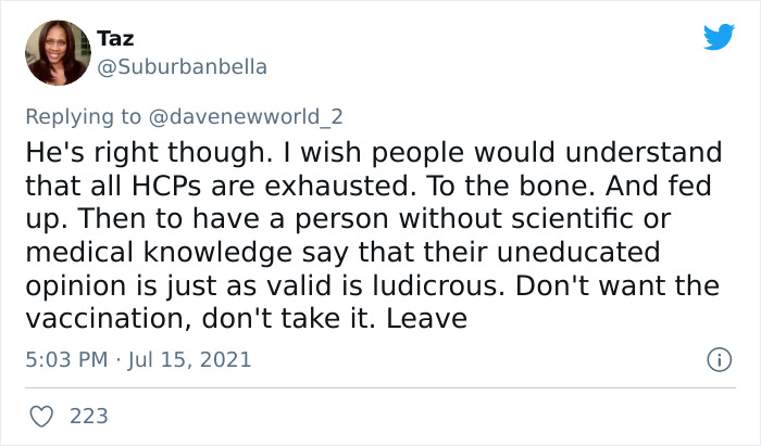 Doctor Is Going Viral For Shutting Down Anti-Vaxxers Who Claim Their Opinion Is Just As Valid As His Doctor Is Going Viral For Shutting Down Anti-Vaxxers Who Claim Their Opinion Is Just As Valid As His