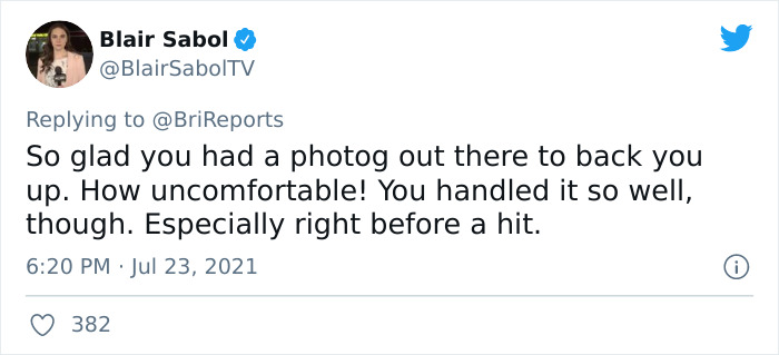 Female Reporter Keeps Her Cool Despite Receiving Disgusting Comments From A Man Right Before Going On Air, Takes The Footage To Twitter