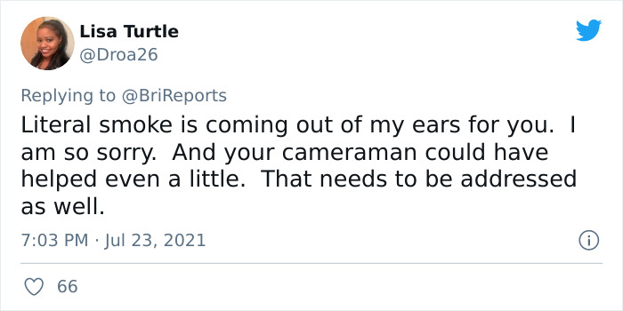 Female Reporter Keeps Her Cool Despite Receiving Disgusting Comments From A Man Right Before Going On Air, Takes The Footage To Twitter