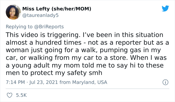 Female Reporter Keeps Her Cool Despite Receiving Disgusting Comments From A Man Right Before Going On Air, Takes The Footage To Twitter