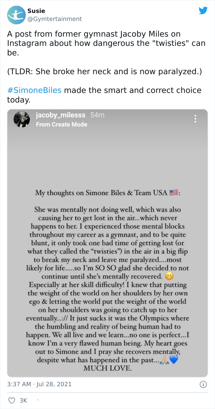 Simone Biles Mentioned The 'Twisties' As The Reason For Her Withdrawal, So Gymnasts Are Explaining What That Means Simone Biles Mentioned The 'Twisties' As The Reason For Her Withdrawal, So Gymnasts Are Explaining What That Means