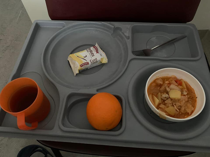 This Is Called A Fancy Dinner Here In Lithuanian Hospital