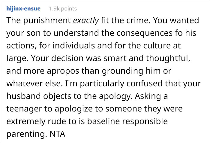 Mom Forces Son To Apologize For Racist Joke To Chinese Delivery Guy Who Already Had It Rough, Dad Doesn’t Like The Punishment Mom Forces Son To Apologize For Racist Joke To Chinese Delivery Guy Who Already Had It Rough, Dad Doesn’t Like The Punishment