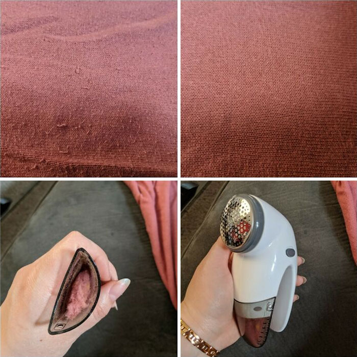 Save Clothes From The Trash With A $10 Fabric Shaver. Sweater Went From Fuzzy And Pilled To Like New In A Matter Of Minutes