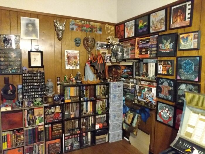 My Shelves Of Dungeons And Dragons.