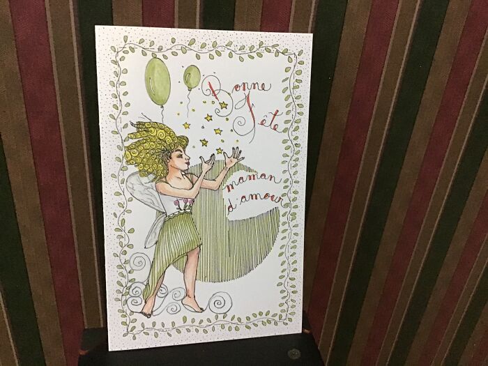 Just Finished A Card For My Mother’s Birthday.....