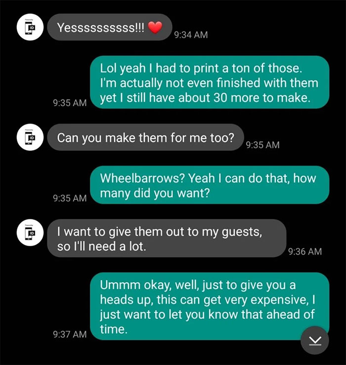 Entitled Bride Believes This Stranger Owes Her A Custom Order Done For Free, Gets Livid When He Refuses